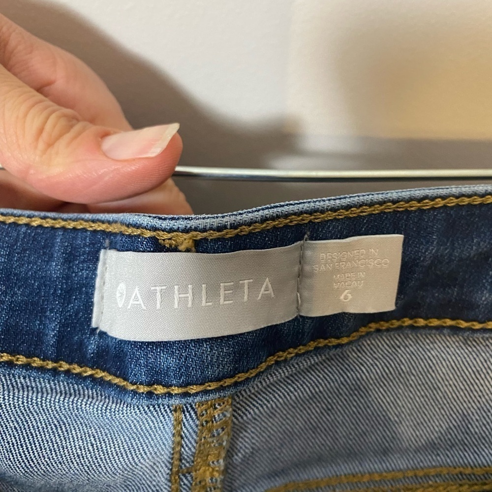 Athleta Skinny Dark Blue Jeans Size 6 - Picture 11 of 13